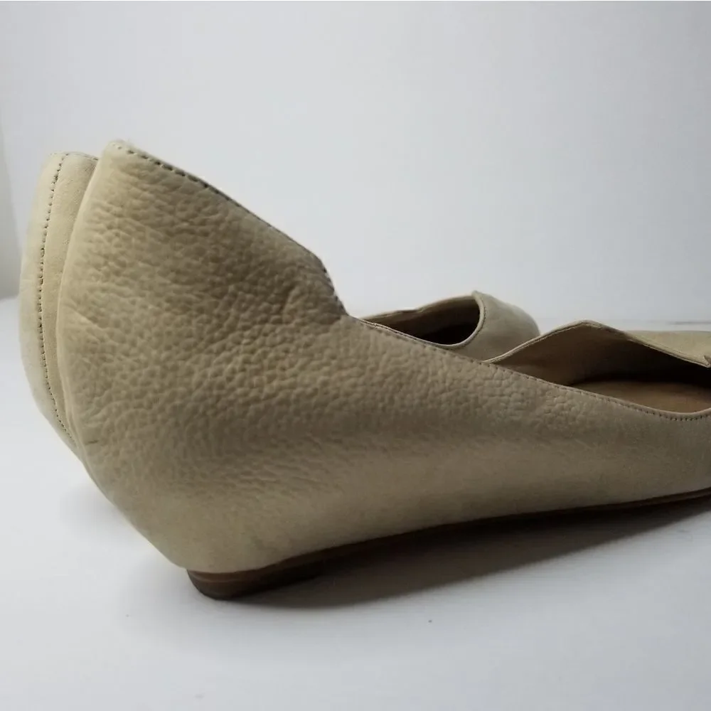 Matt Bernson leather flats shoes Women's size 8 cream
